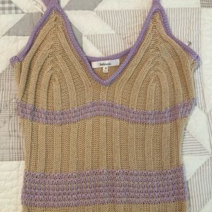 Unique, sweater knit tank dress, with adjustable tie shoulder straps